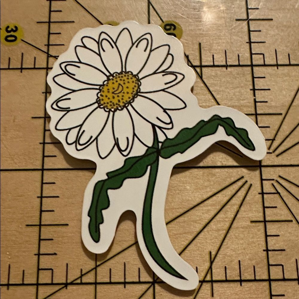 NEW Flower Daisy Aesthetic Waterproof Vinyl Sticker